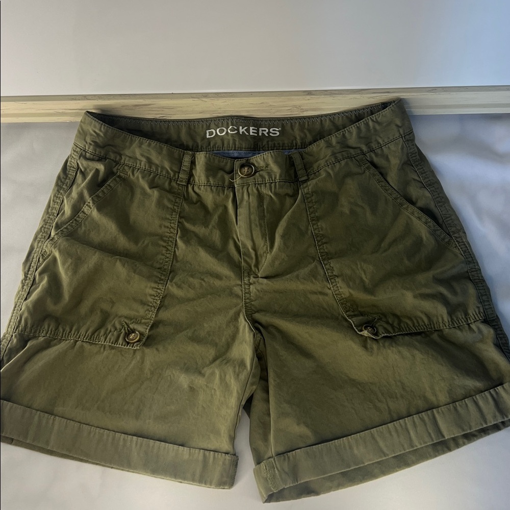 Dockers Dark Green Casual Shorts